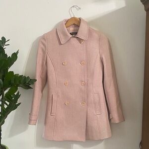 Elegant Women's Blush Pea Coat